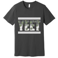 Yeet Meme Cannabis Leaf Pattern Premium T-Shirt
