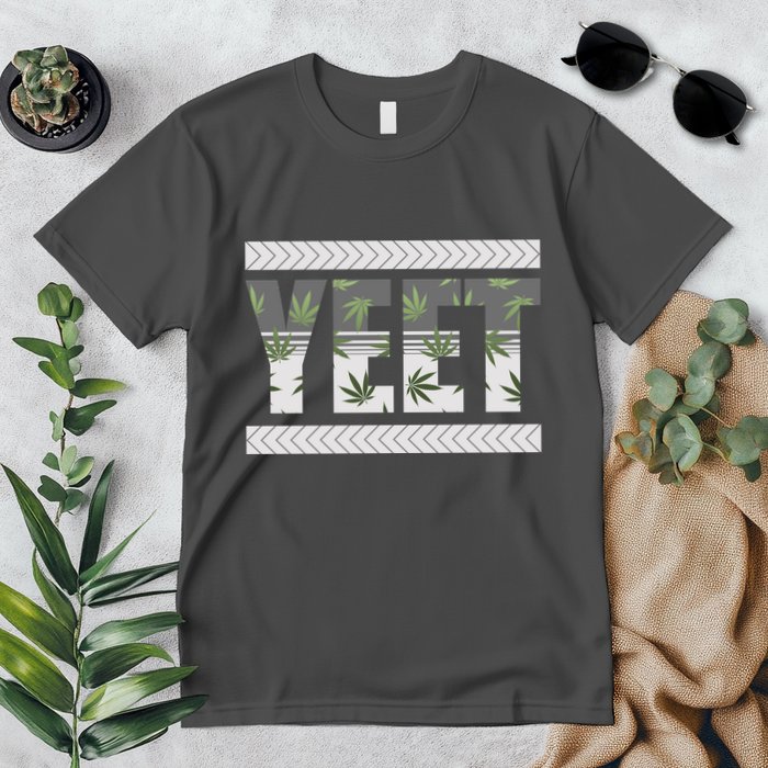 Yeet Meme Cannabis Leaf Pattern Premium T-Shirt