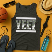 Yeet Meme Cannabis Leaf Pattern Tank Top