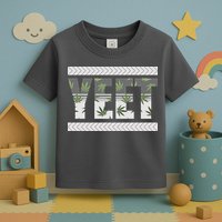 Yeet Meme Cannabis Leaf Pattern Toddler T-Shirt