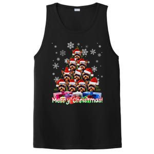 Yorkies Merry Christmas Tree Cute Yorkshire Terrier Xmas Great Gift PosiCharge Competitor Tank