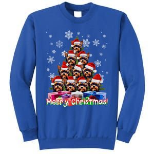 Yorkies Merry Christmas Tree Cute Yorkshire Terrier Xmas Great Gift Sweatshirt