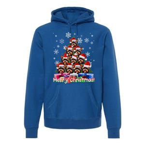 Yorkies Merry Christmas Tree Cute Yorkshire Terrier Xmas Great Gift Premium Hoodie