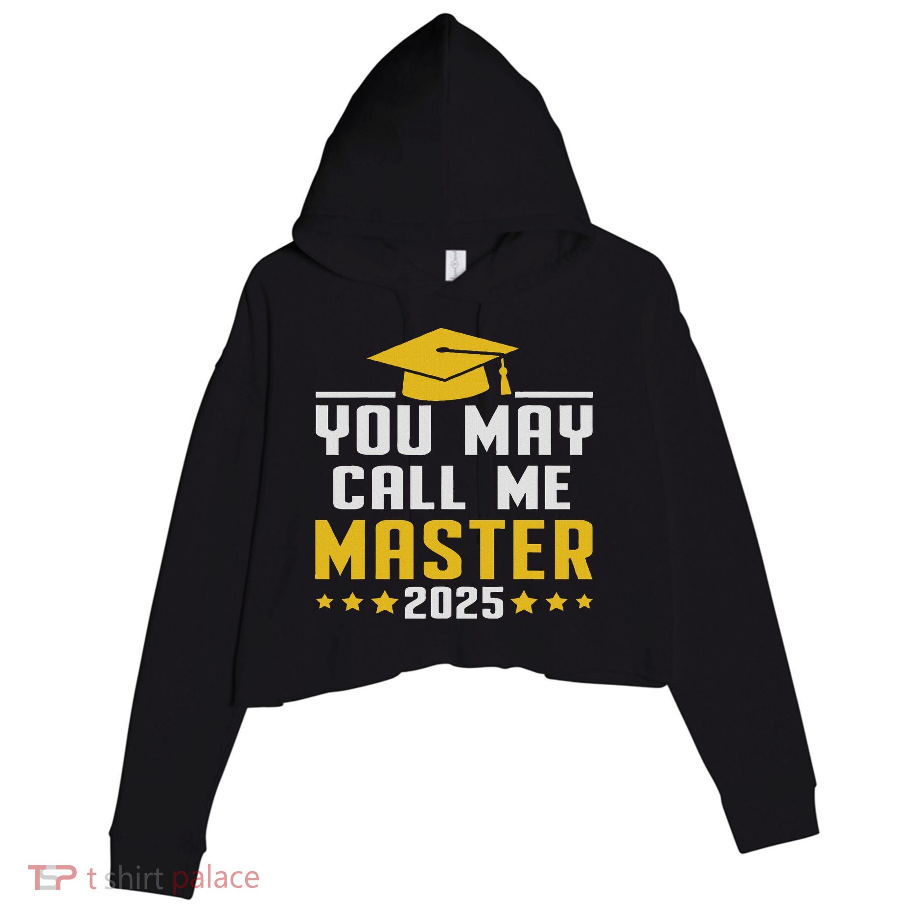 You May Call Me Master 2025 Degree Graduation Crop Fleece Hoodie