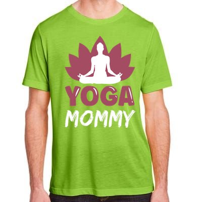 Yoga Mommy Cute Hobby Meditation Lover Mom Mother Mama Gift Adult ChromaSoft Performance T-Shirt