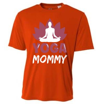 Yoga Mommy Cute Hobby Meditation Lover Mom Mother Mama Gift Cooling Performance Crew T-Shirt