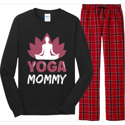 Yoga Mommy Cute Hobby Meditation Lover Mom Mother Mama Gift Long Sleeve Pajama Set