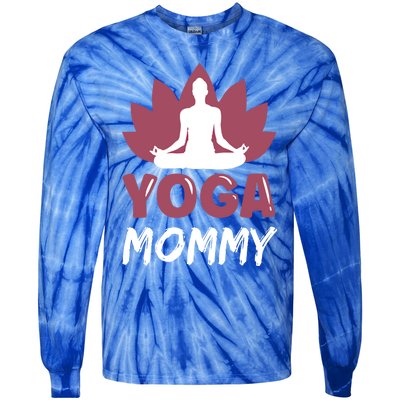 Yoga Mommy Cute Hobby Meditation Lover Mom Mother Mama Gift Tie-Dye Long Sleeve Shirt