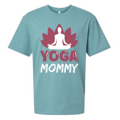 Yoga Mommy Cute Hobby Meditation Lover Mom Mother Mama Gift Sueded Cloud Jersey T-Shirt