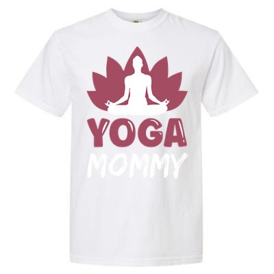 Yoga Mommy Cute Hobby Meditation Lover Mom Mother Mama Gift Garment-Dyed Heavyweight T-Shirt