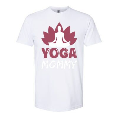 Yoga Mommy Cute Hobby Meditation Lover Mom Mother Mama Gift Softstyle CVC T-Shirt