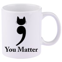 You Matter Cat Suicide Prevention Awareness Be Strong 11oz C Handle Ceramic Mug