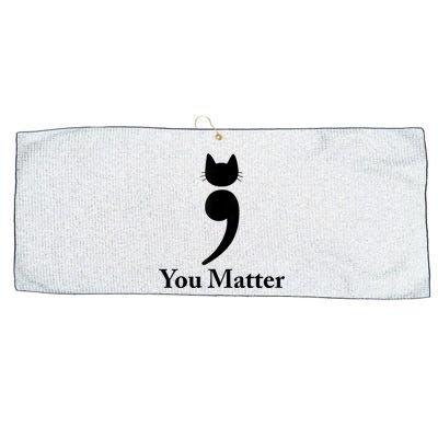 You Matter Cat Suicide Prevention Awareness Be Strong Large Microfiber Waffle Golf Towel