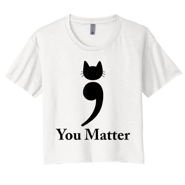You Matter Cat Suicide Prevention Awareness Be Strong Crop Top