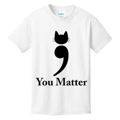 You Matter Cat Suicide Prevention Awareness Be Strong Kids T-Shirt