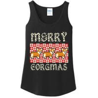 Yule Merry Corgmas Xmas Dog Breed Design Corgi Dogs Ladies Essential Tank