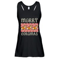 Yule Merry Corgmas Xmas Dog Breed Design Corgi Dogs Ladies Essential Flowy Tank