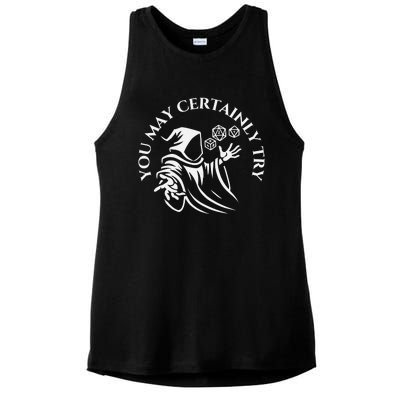 You May Certainly Try Ladies PosiCharge Tri-Blend Wicking Tank