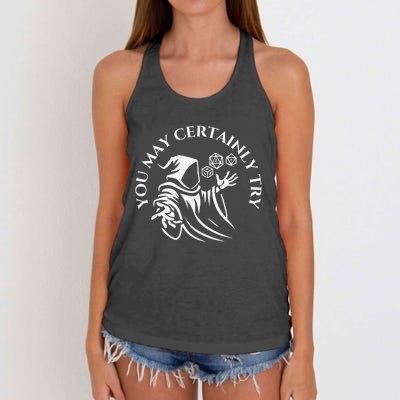 You May Certainly Try Women's Knotted Racerback Tank