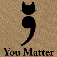 You Matter Cat Suicide Prevention Awareness Be Strong Cotton Canvas Backpack