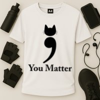 You Matter Cat Suicide Prevention Awareness Be Strong Cooling Performance Crew T-Shirt