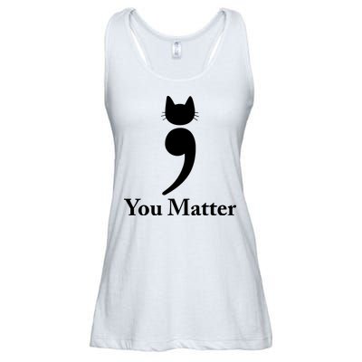 You Matter Cat Suicide Prevention Awareness Be Strong Ladies Essential Flowy Tank