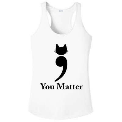 You Matter Cat Suicide Prevention Awareness Be Strong Ladies PosiCharge Competitor Racerback Tank
