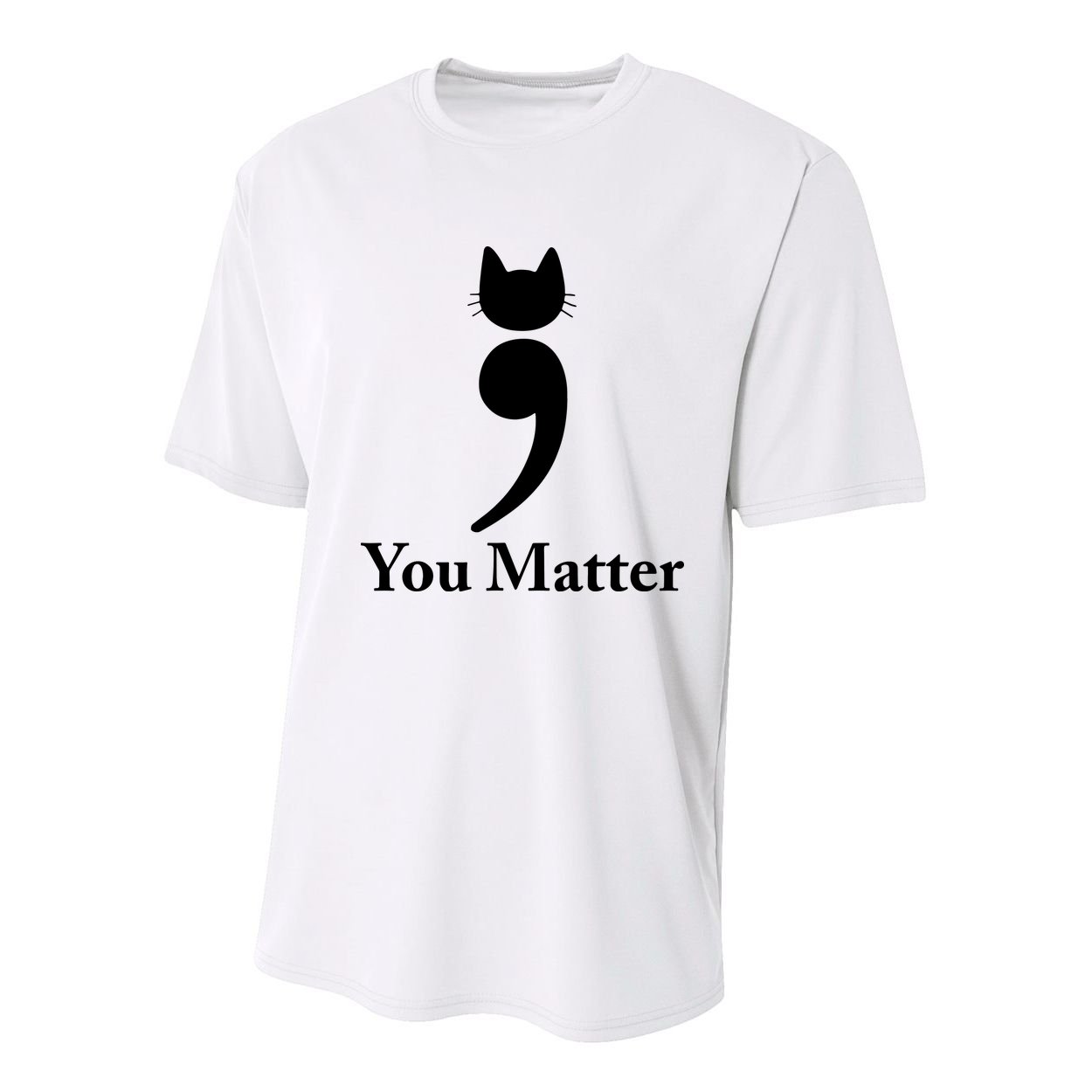 You Matter Cat Suicide Prevention Awareness Be Strong Youth Performance Sprint T-Shirt