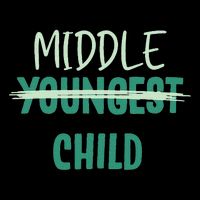 Youngest Middle Child Im The Oldest I Make The Rules Set Flat Bill Trucker Hat