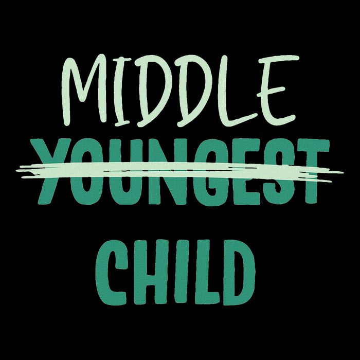 Youngest Middle Child Im The Oldest I Make The Rules Set Flat Bill Trucker Hat