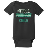 Youngest Middle Child Im The Oldest I Make The Rules Set Baby Bodysuit