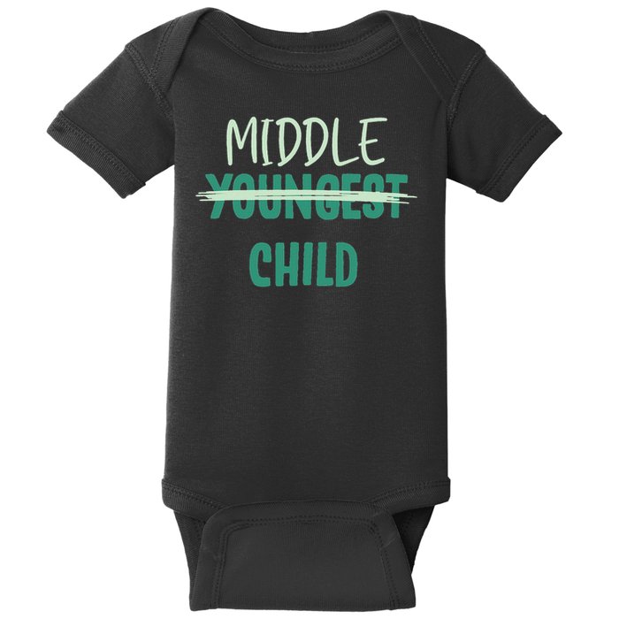 Youngest Middle Child Im The Oldest I Make The Rules Set Baby Bodysuit