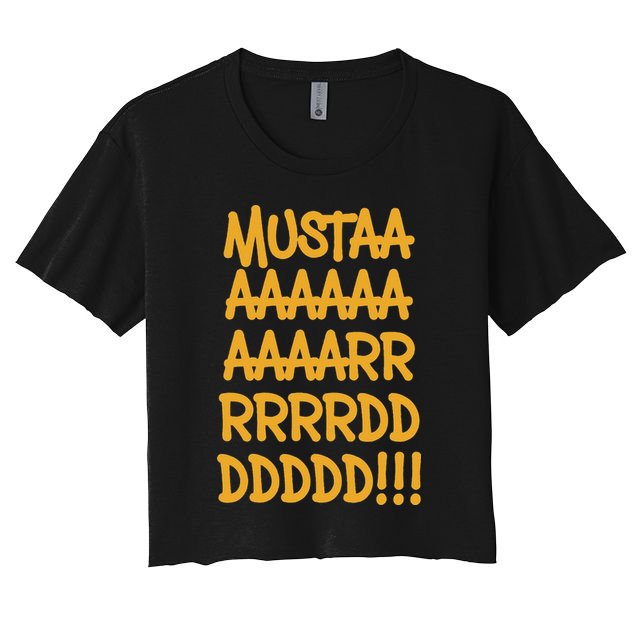 Yellow Mustard Cool Funny Meme Hip Hop Music Crop Top