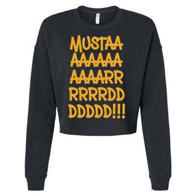 Yellow Mustard Cool Funny Meme Hip Hop Music Cropped Pullover Crew