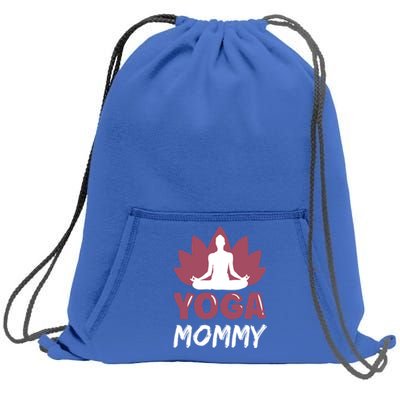 Yoga Mommy Cute Hobby Meditation Lover Mom Mother Mama Funny Gift Sweatshirt Cinch Pack Bag