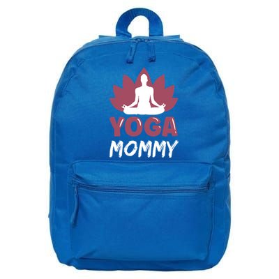 Yoga Mommy Cute Hobby Meditation Lover Mom Mother Mama Funny Gift 16 in Basic Backpack