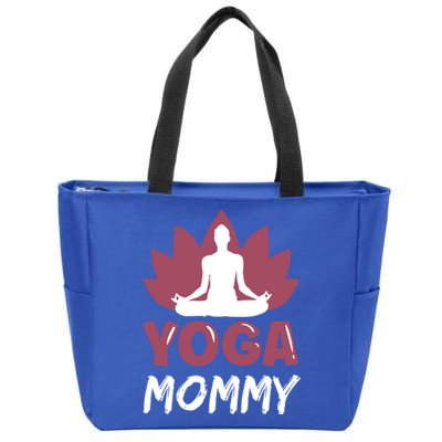 Yoga Mommy Cute Hobby Meditation Lover Mom Mother Mama Funny Gift Zip Tote Bag