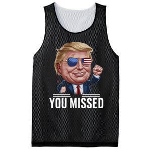 You Missed Donald Trump Mesh Reversible Basketball Jersey Tank