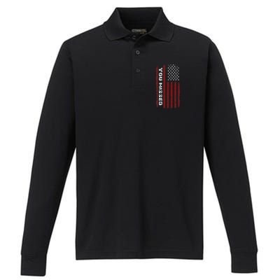 You Missed Donald Trump 2024 Performance Long Sleeve Polo