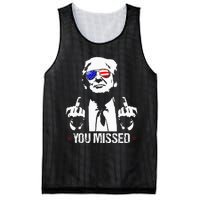 You Missed Donald Trump Funny Pro Trump 2024 Mesh Reversible Basketball Jersey Tank