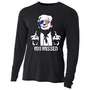 You Missed Donald Trump Funny Pro Trump 2024 Cooling Performance Long Sleeve Crew