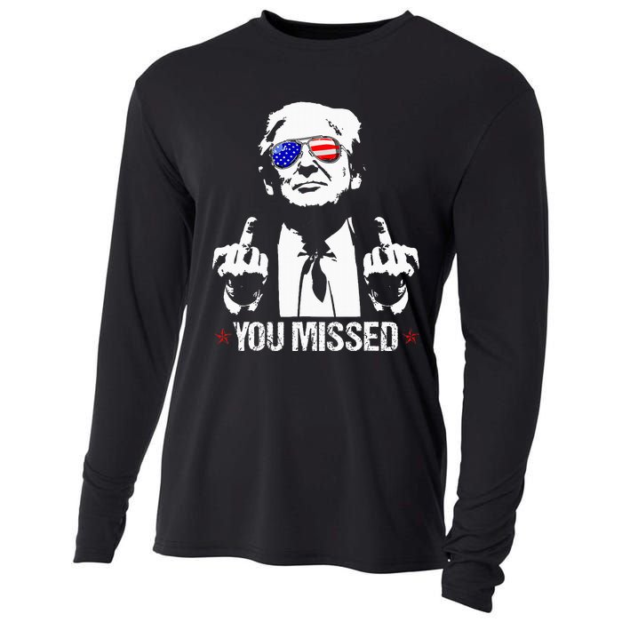 You Missed Donald Trump Funny Pro Trump 2024 Cooling Performance Long Sleeve Crew