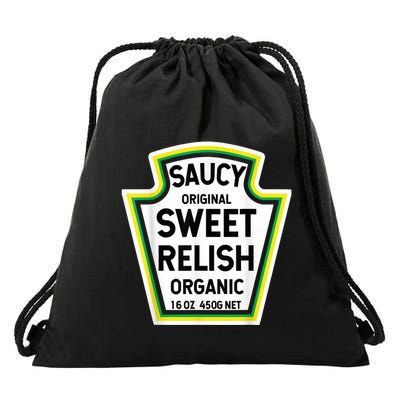 Yellow Mustard DIY Halloween Costume Matching Group Mustard Funny Ketchup Drawstring Bag