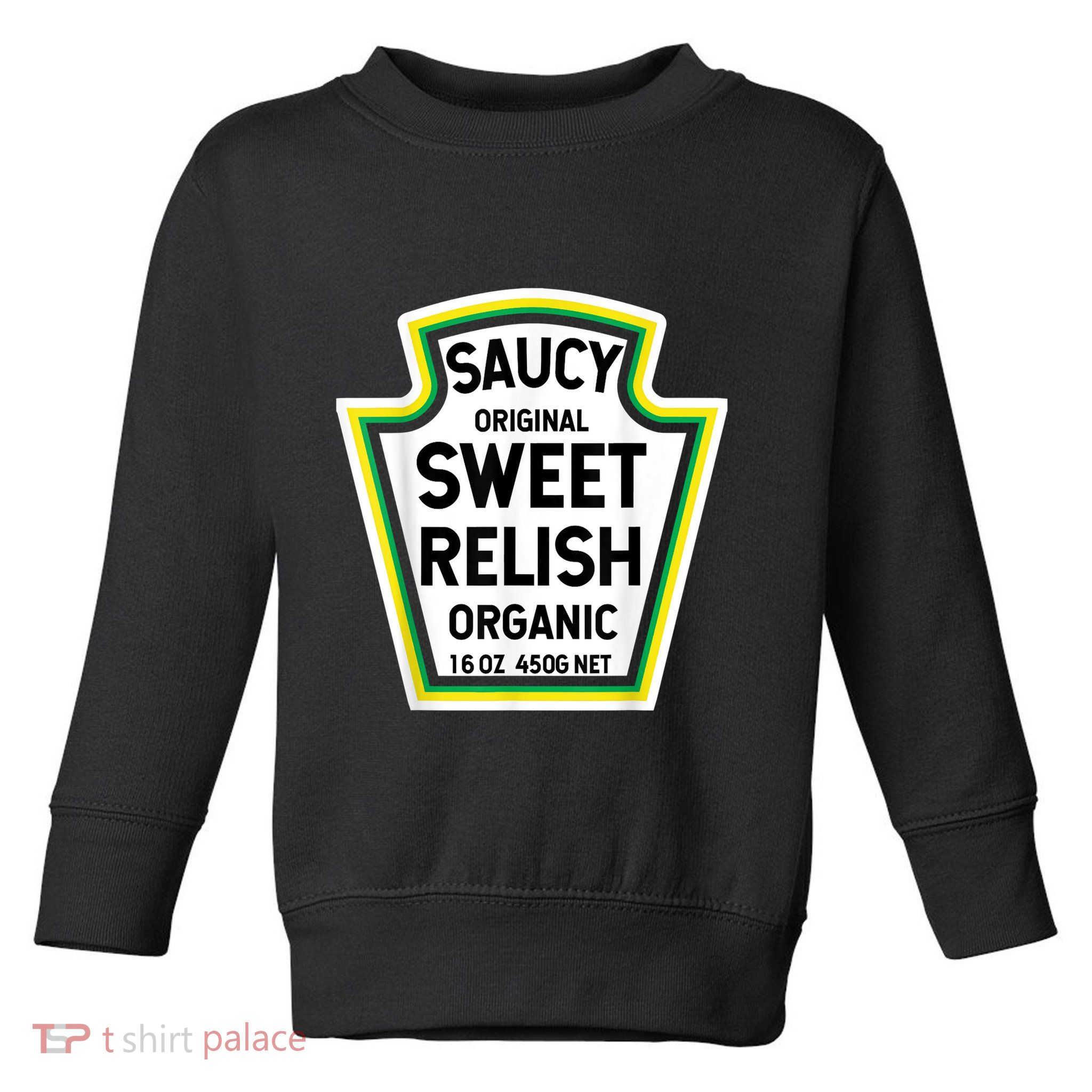 Yellow Mustard DIY Halloween Costume Matching Group Mustard Funny Ketchup Toddler Sweatshirt