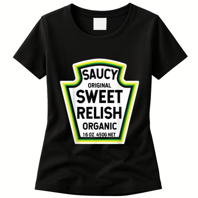 Yellow Mustard DIY Halloween Costume Matching Group Mustard Funny Ketchup Womens T-Shirt