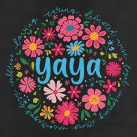 Yaya Mothers Day For Grandma Wildflower Floral Women Beanie