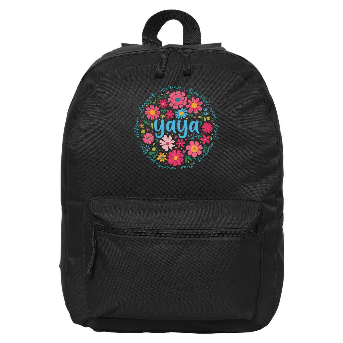 Yaya Mothers Day For Grandma Wildflower Floral Women 16 in Basic Backpack