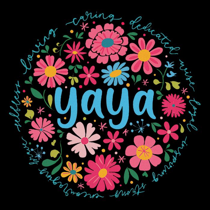 Yaya Mothers Day For Grandma Wildflower Floral Women 16 in Basic Backpack
