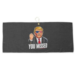 You Missed Donald Trump Large Microfiber Waffle Golf Towel