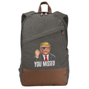 You Missed Donald Trump Cotton Canvas Backpack